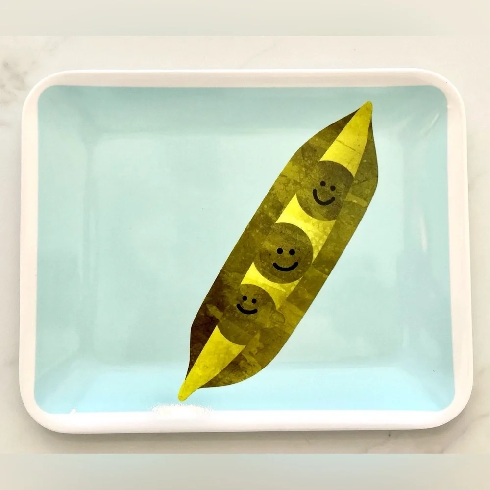 Anthropomorphic Kawaii Plates Melamine Set 8 Knack3 Fruit Vegetable Small NEW